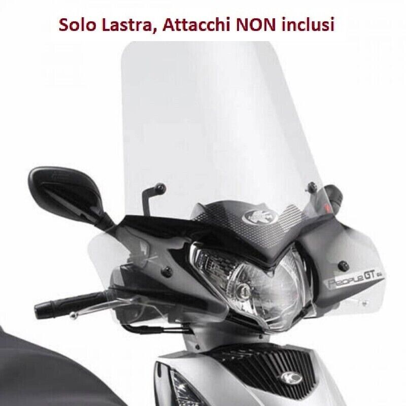 KAPPA Parabrezza Trasparente Solo Lastra Per Kymco People GTi 125 2010-2020