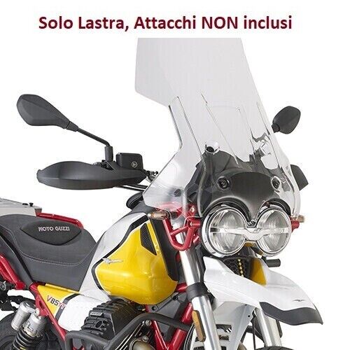 KAPPA Lastra Cupolino Trasparente Spoiler Per Moto Guzzi V85 TT 2019-2023