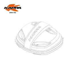 KAPPA Ricambio Coperchio Nero Montato Per Bauletto K47NT