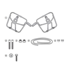 KAPPA Telaietti Laterali Per Borse Morbide Per Moto Guzzi V7 III Special 2017-20