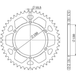 CORONA IN ACCIAIO P525 - Z39 PER YAMAHA 850 TRX 1996-1998
