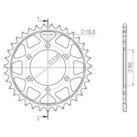 CORONA IN ACCIAIO P630 - Z35 PER YAMAHA 1000 XV TR1 1981-1985