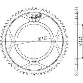 CORONA IN ACCIAIO P428 - Z56 PER YAMAHA 250 XVS Drag Star 2001-2004