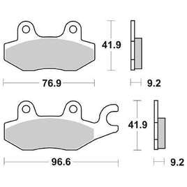 119MS SBS PASTIGLIA FRENO POST per KYMCO 150 Like E4 2017-2020