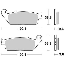 630HF SBS PASTIGLIA FRENO POST per KYMCO 250 People 2003-2005