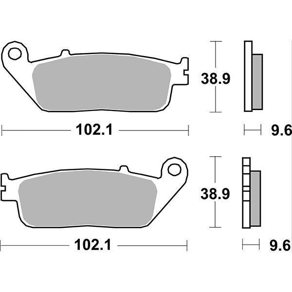 700RST SBS PASTIGLIA FRENO ANT per HONDA 700 NC S 2012-2013