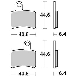 896RSI SBS PASTIGLIA FRENO POST per BETAMOTOR 125 Rev 2T 2006-2013
