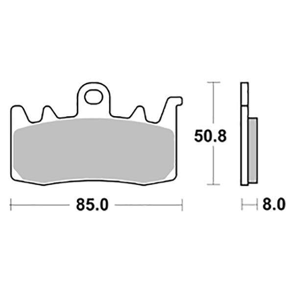 900SP SBS PASTIGLIA FRENO ANT DX o SX per DUCATI 937 Supersport 937 2017-2020