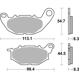 931HF SBS PASTIGLIA FRENO ANT per YAMAHA 321 MT-03 ABS 2016-2022