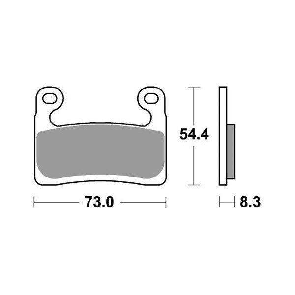 960RST SBS PASTIGLIA FRENO ANT DX o SX per BMW 1250 R GS 2019-2023