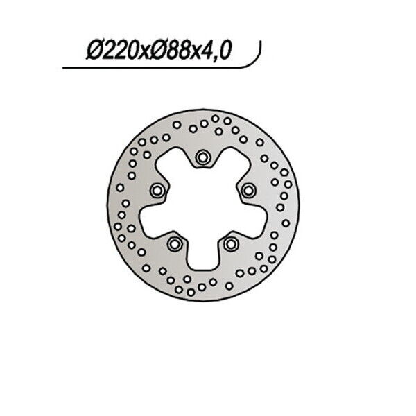 1012 NG DISCO FRENO POST per KYMCO 300 MAXXER/Mongoose 2005-2012