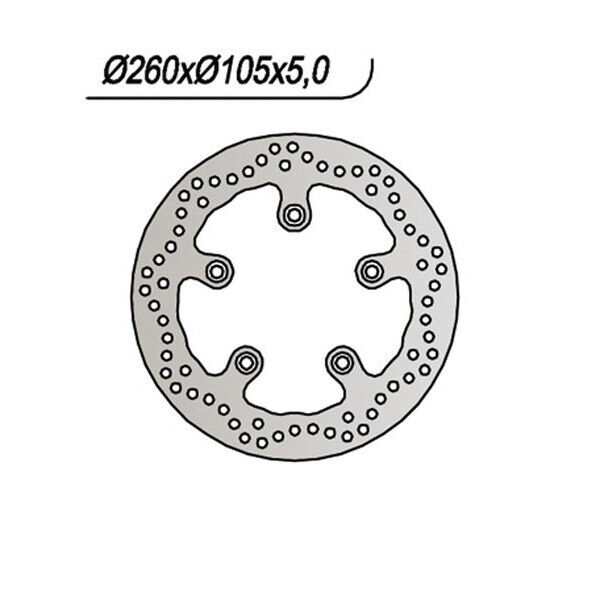 1066 NG DISCO FRENO ANT DX o SX per KYMCO 500 Xciting 2005-2006