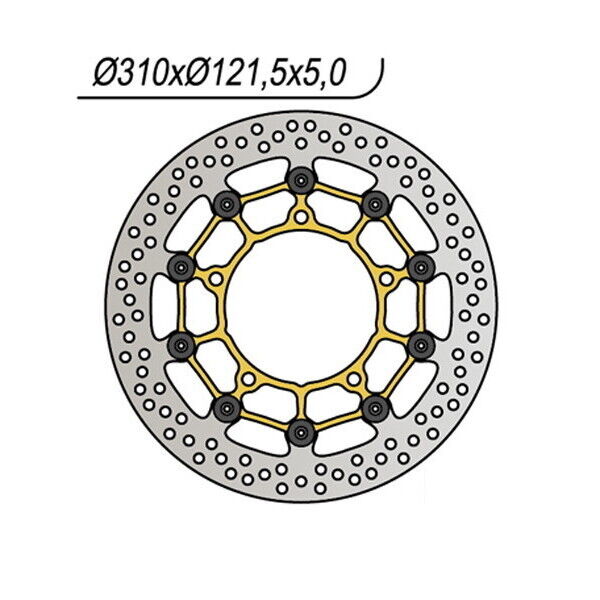 1104 NG DISCO FRENO ANT DX o SX per SUZUKI 1250 GSF N Bandit 2007-2012