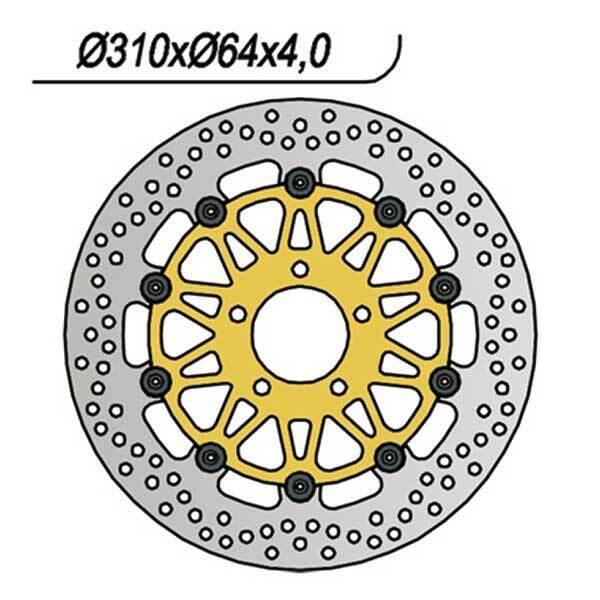 124 NG DISCO FRENO ANT DX o SX per SUZUKI 750 GSX-R 1991-1991