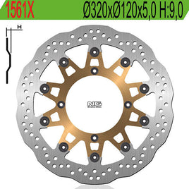 1561X NG DISCO FRENO ANT per HUSQVARNA 570 SM R Nox 2001-2003
