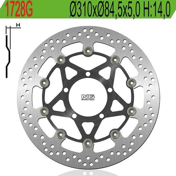 1728G NG DISCO FRENO ANT DX o SX per TRIUMPH 675 Daytona R 2011-2012