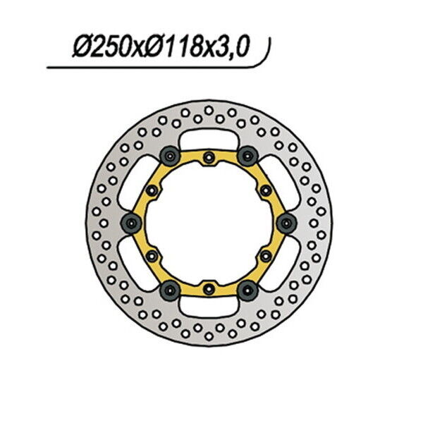 276 NG DISCO FRENO ANT per SUZUKI 125 DR SM 2009-2012