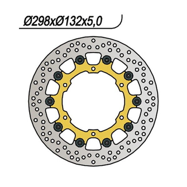 294 NG DISCO FRENO ANT per YAMAHA 1300 XVZ Royal Star Venture 1999-2006