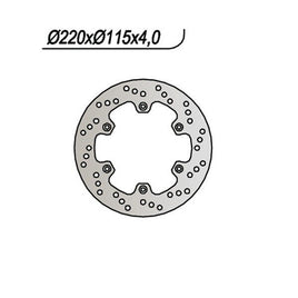 422 NG DISCO FRENO POST per YAMAHA 125 DT RE 2004-2006