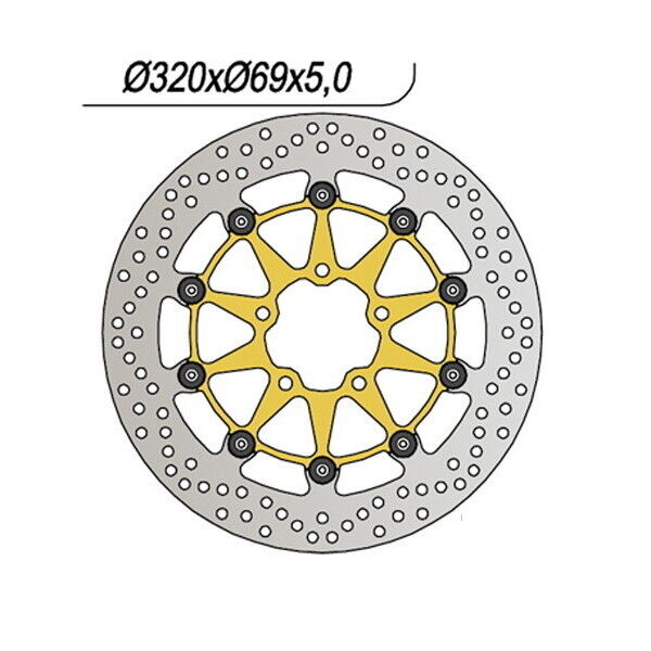 458 NG DISCO FRENO ANT DX o SX per SUZUKI 1400 GSX 2002-2007