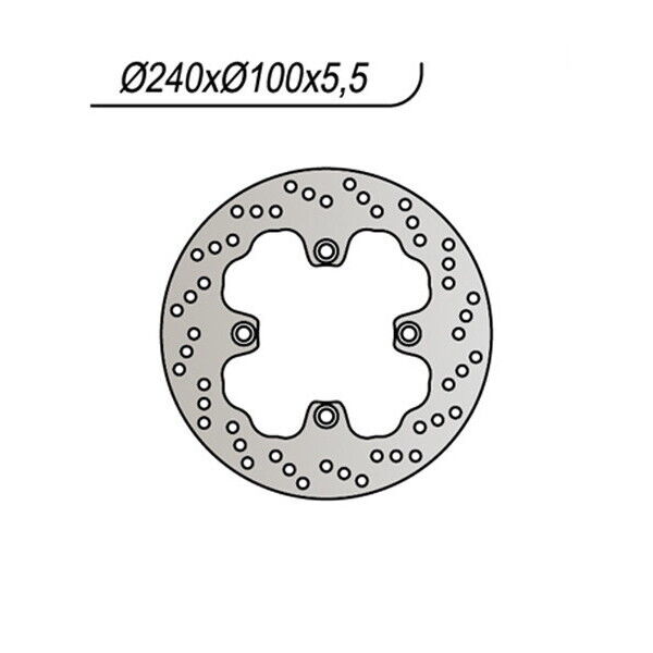 637 NG DISCO FRENO POST per KAWASAKI 750 ZR-7/ZR-7 S 1999-2003