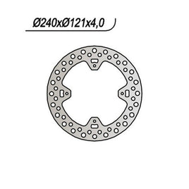 654 NG DISCO FRENO POST per HM - VENT 290 CRE X IE 2007-2008