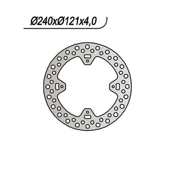 654 NG DISCO FRENO POST per HONDA 450 CRF R 2002-2014