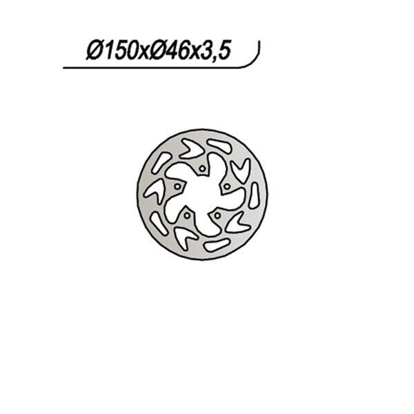 667 NG DISCO FRENO POST per GAS GAS 80 TXT Rookie 2003-2003