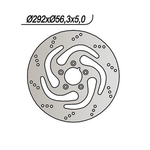 735 NG DISCO FRENO ANT SX per HARLEY DAVIDSON 883 XLC Sportster Custom 2004-2010