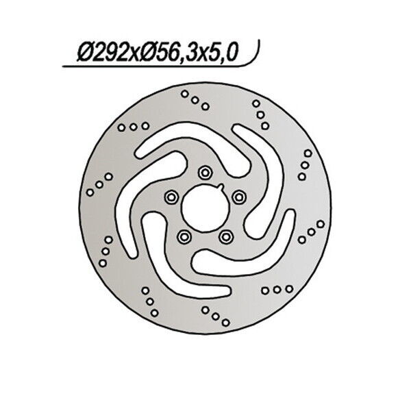 736 NG DISCO FRENO ANT DX per HARLEY DAVIDSON 883 XLC Sportster Custom 2004-2010