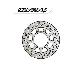 785 NG DISCO FRENO ANT per YAMAHA 200 TW 2001-2002