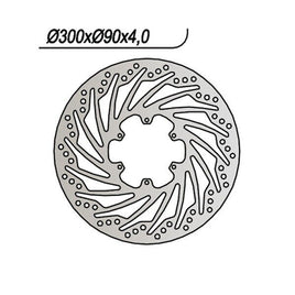 801 NG DISCO FRENO ANT OEM per BETAMOTOR 50 RR Motard (Ruote Lega) 2014-2014