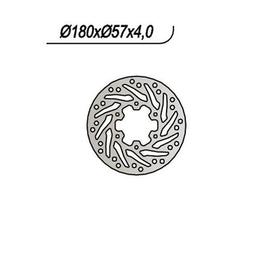 802 NG DISCO FRENO POST per DERBI 125 GPR Nude (GS1A1B) 2004-2006