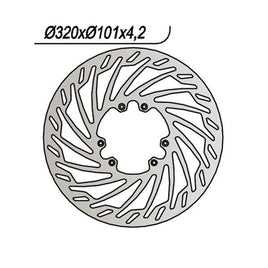 809 NG DISCO FRENO ANT per HONDA 250 CRF R 2004-2014