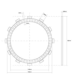 FCC FRIZIONE DISCO SINGOLO GUARNITO originale per HONDA 1100 CB ABS 2014-2015