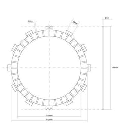 FCC FRIZIONE DISCO SINGOLO GUARNITO originale per YAMAHA 1000 YZF-R1 2009-2011