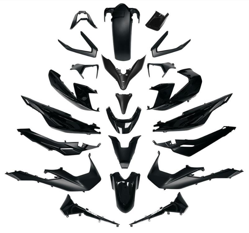 T4 Tune Kit carene nere 22 pz per Honda Forza [NSS] 350IE EU5	2021 2022 2023