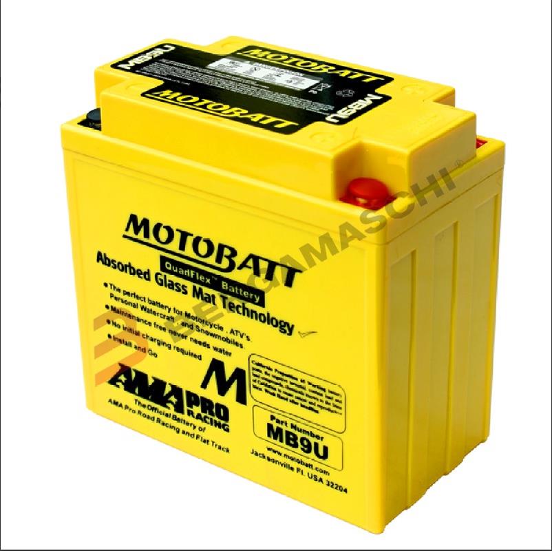 MotoBatt BATTERIA MB9U PRECARICATA 12V 11Ah per Aprilia Scarabeo 50 4T 2003-2012