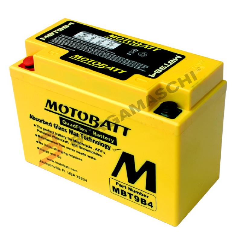 MotoBatt BATTERIA MBT9B4 PRECARICATA 12V 9Ah per Yamaha YP 250R XMax 250 2014-15