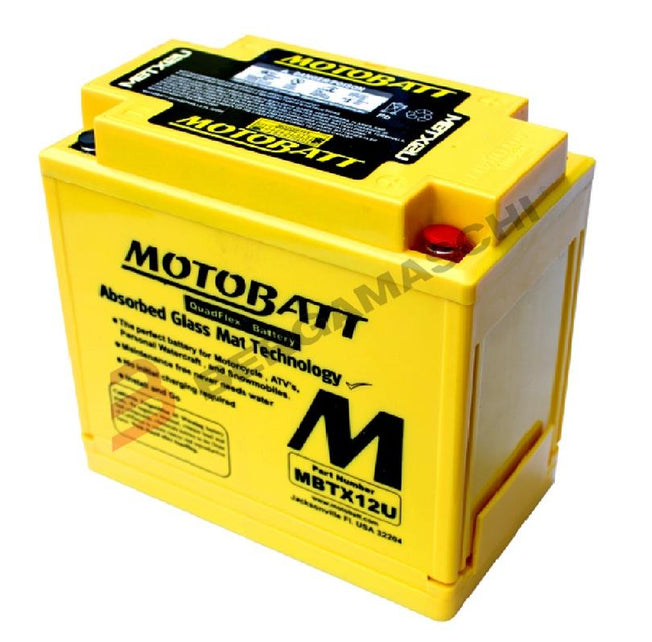 MotoBatt BATTERIA MBTX12U PRECARICATA 12V 14Ah per Kawasaki ER-6N/6F 2006 - 2011