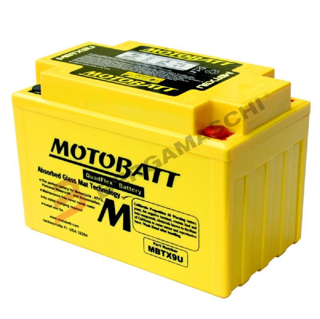 MotoBatt BATTERIA MBTX9U PRECARICATA 12V 10,5Ah per Suzuki GSX-R 600 2004 2005