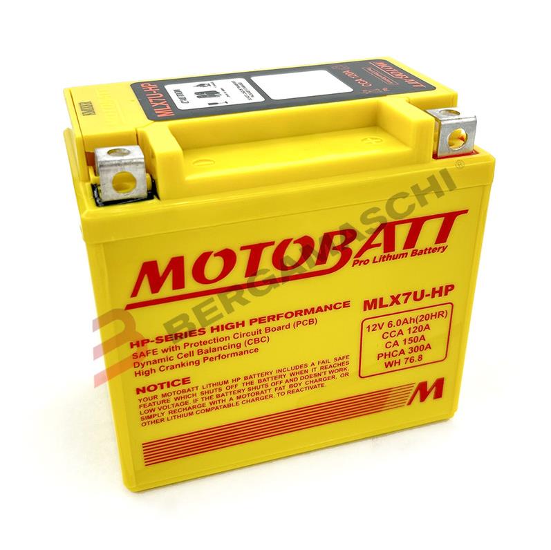 MotoBatt BATTERIA MOTOBATT MLX7U-HP 6Ah per Honda CRF 1000 L Africa Twin 2016-19