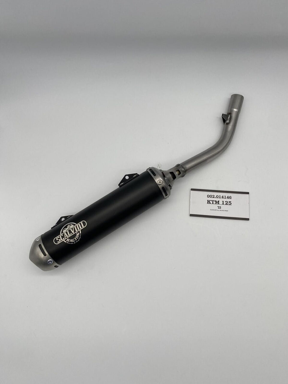 Scalvini Gasgas 125 MC (24) - Silenziatore Marmitta Scarico Nero-Acciaio