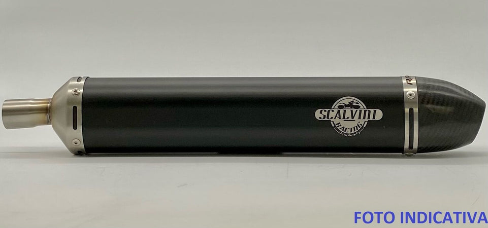 Scalvini Husqvarna 250 TC (14-16) - Silenziatore Marmitta Scarico Nero-Carb