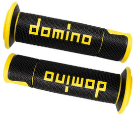 Domino Coppia Manopole Domino A450 nero / giallo universale 120mm