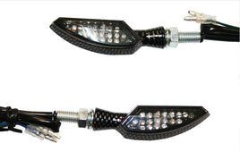T4Tune Coppia Frecce omol. "Dagger" carbon con led universali
