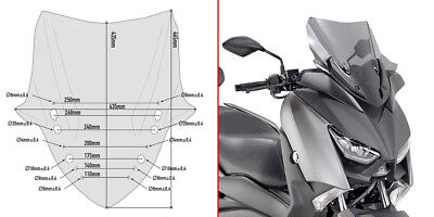 GIVI Parabrezza Basso Sportivo Fumé specifico per Yamaha X-Max 300 20 - LGMoto SRL