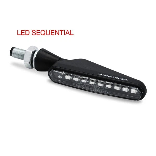 Barracuda Coppia Frecce SQ-LED Sequenziale Universali Omologate Nere