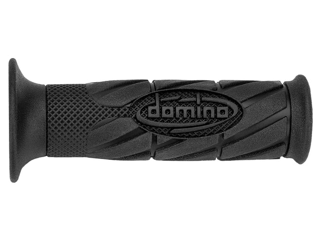 Manopole Domino Style 5519 Strada in gomma aperte o chiuse Moto Scooter Universali 120mm - LGMoto SRL