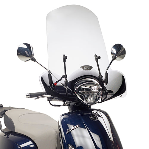 GIVI SCHERMO SCOOTER 6109A SOLO LASTRA PER KYMCO LIKE 50 125-150-200 49,5 x 65,5 cm (H x L)